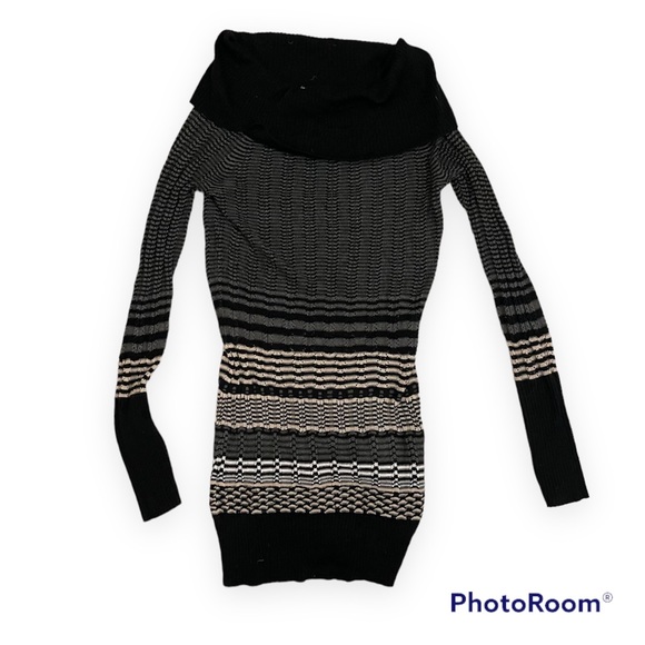 Arden B Striped Cowl Neck Sweater - Picture 10 of 10